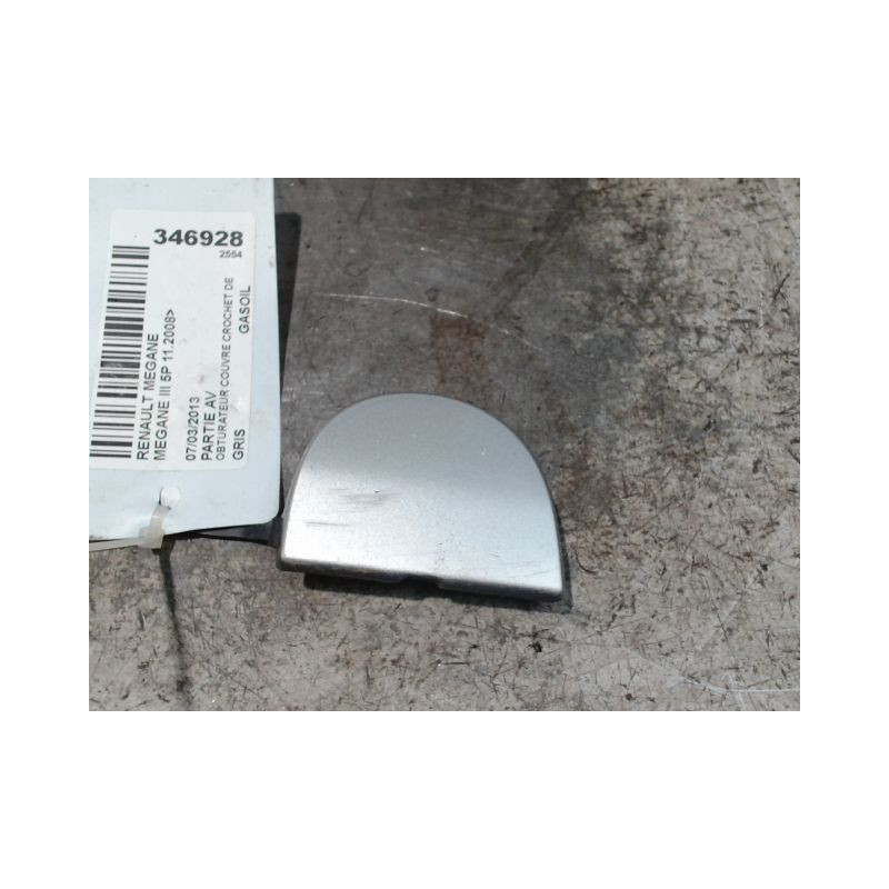 OBTURATEUR COUVRE CROCHET DE BOUCLIER AV RENAULT MEGANE III 2008-