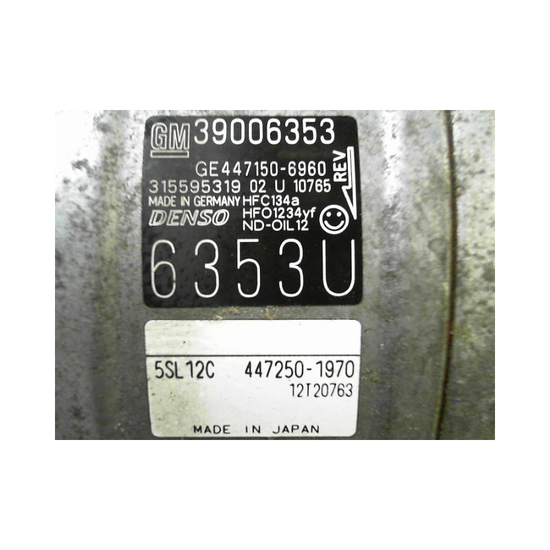 COMPRESSEUR AIR CONDITIONNE OPEL CORSA