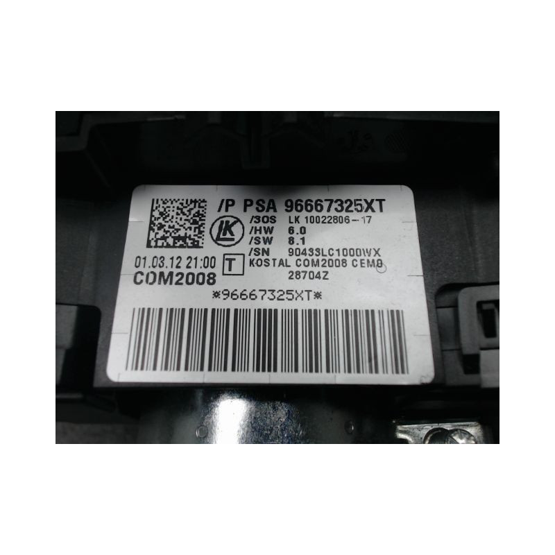 BLOC COMMODOS CITROEN C3 2009-