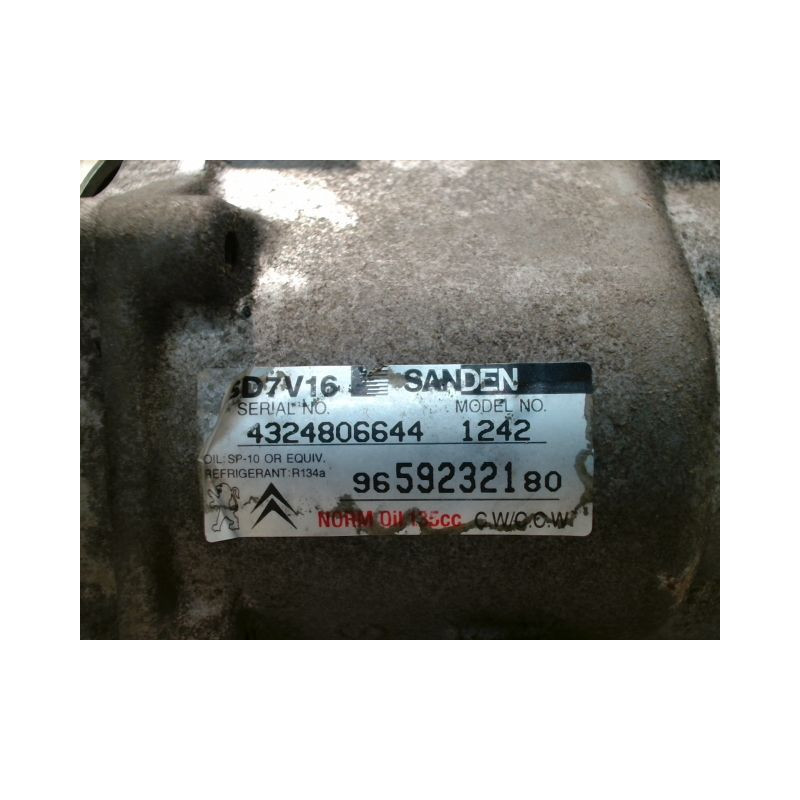 COMPRESSEUR AIR CONDITIONNE CITROEN BERLINGO BREAK 2002-