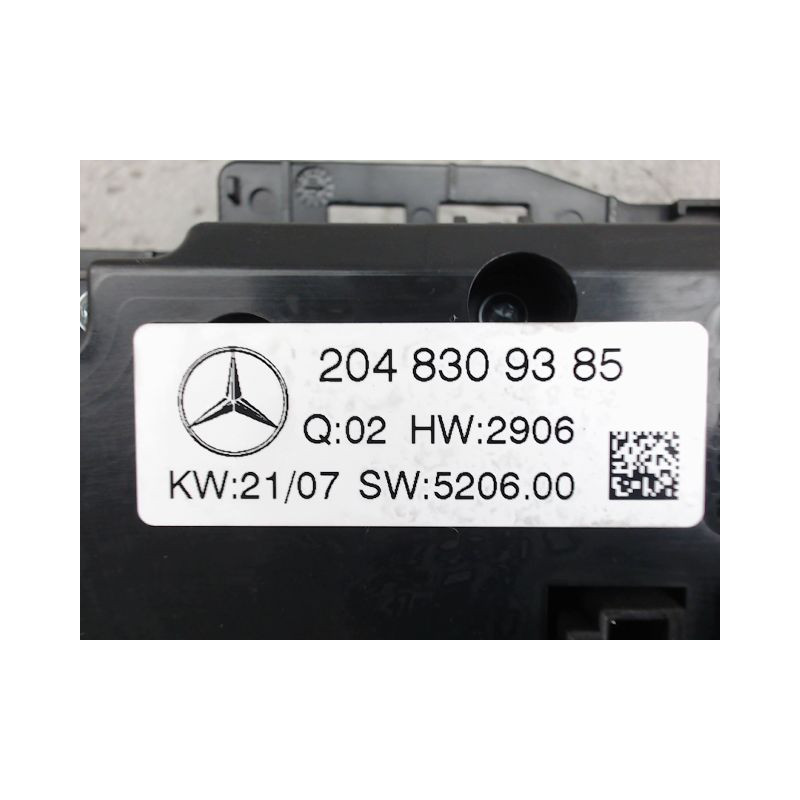 COMMANDE DE CHAUFFAGE MERCEDES CLASSE C