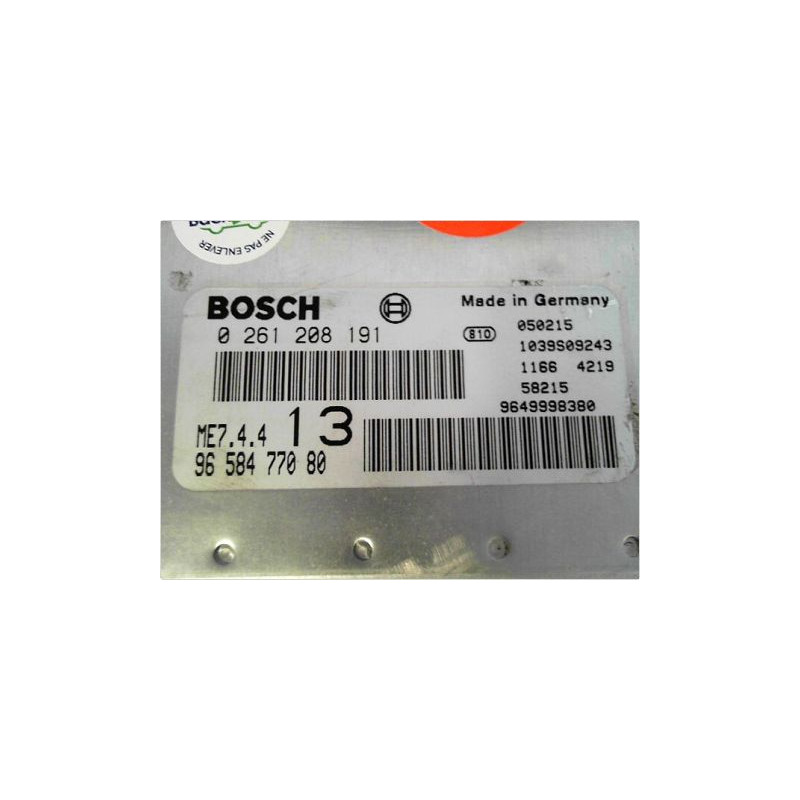 CALCULATEUR MOTEUR PEUGEOT 1007 05-10