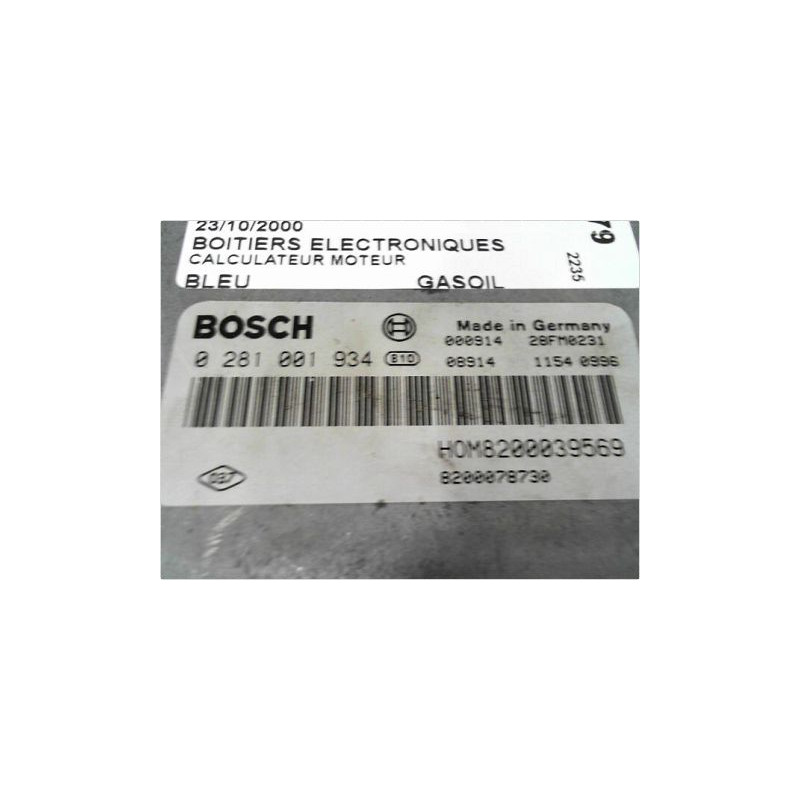 CALCULATEUR MOTEUR RENAULT SCENIC I PH2 99-03