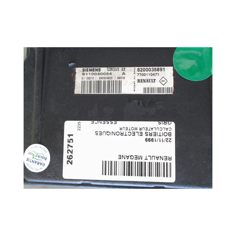 CALCULATEUR MOTEUR RENAULT MEGANE