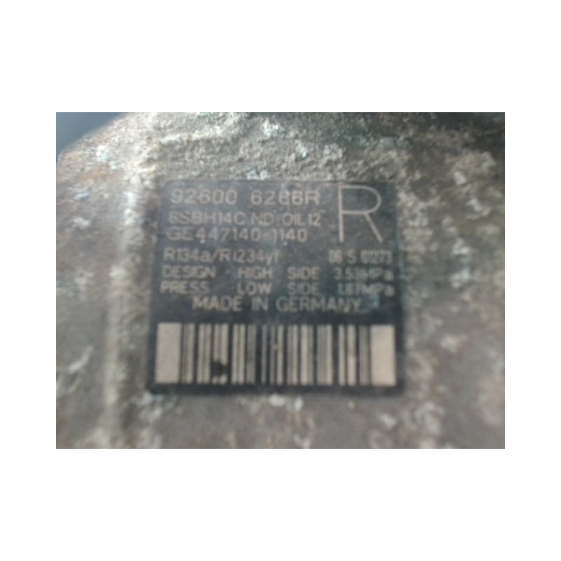 COMPRESSEUR AIR CONDITIONNE RENAULT ESPACE 2009-