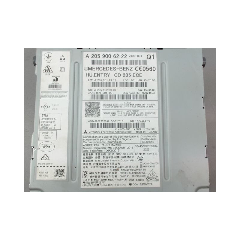 AUTORADIO MERCEDES CLASSE C 2007-