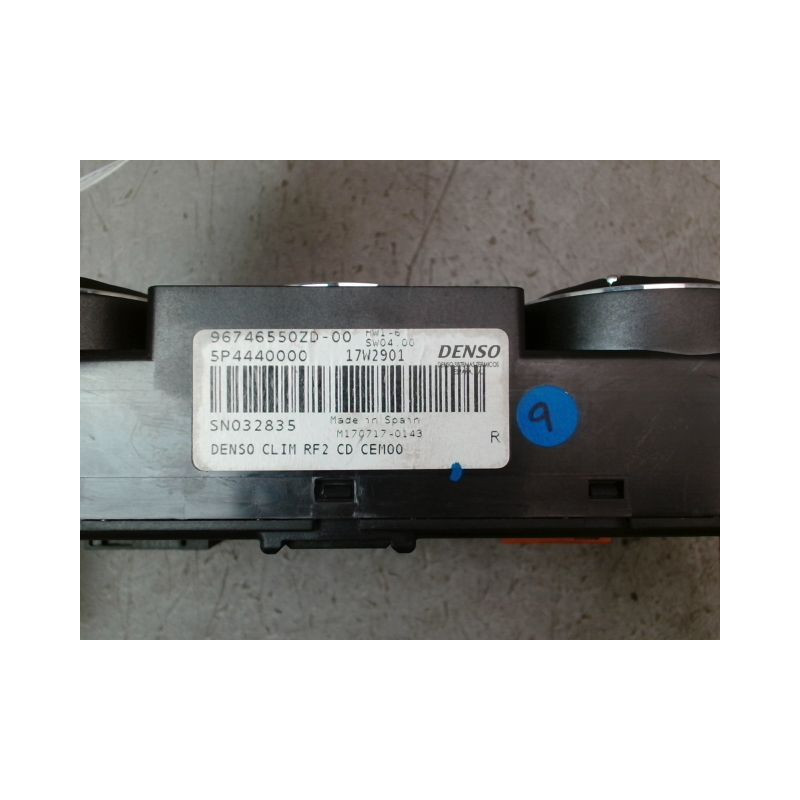 COMMANDE DE CHAUFFAGE CITROEN C-ELYSEE