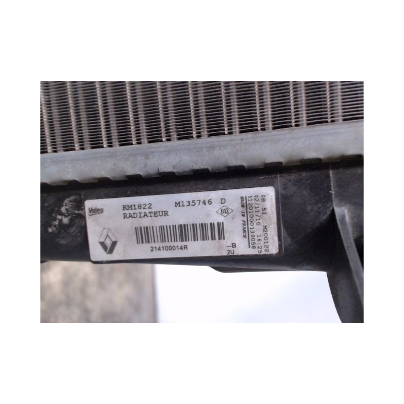 RADIATEUR RENAULT SCENIC III 2009-