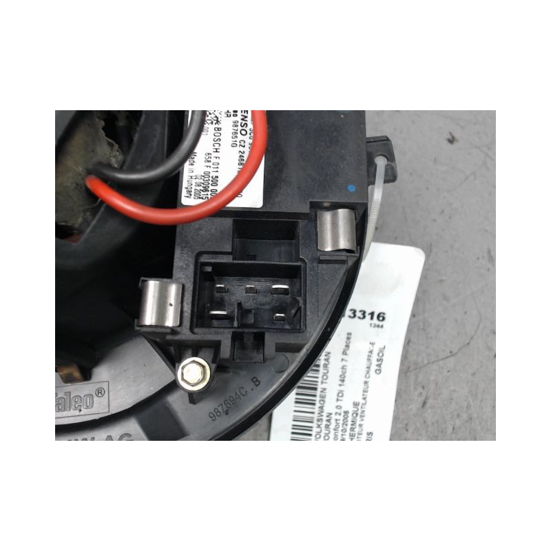 MOTEUR VENTILATEUR CHAUFFAGE VOLKSWAGEN TOURAN