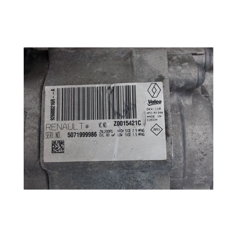 COMPRESSEUR AIR CONDITIONNE DACIA SANDERO