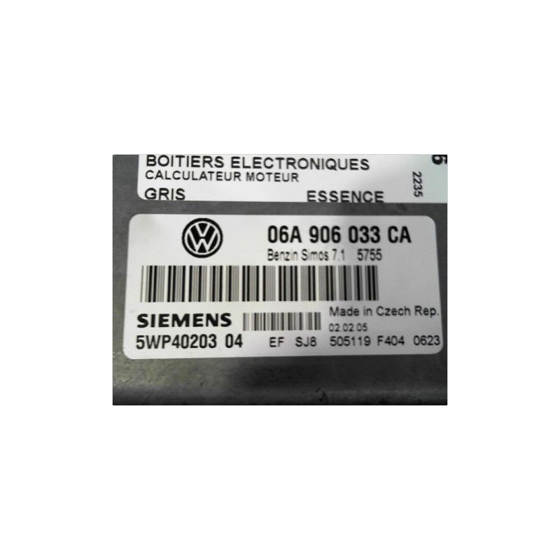 CALCULATEUR MOTEUR VOLKSWAGEN GOLF V 2003-2009