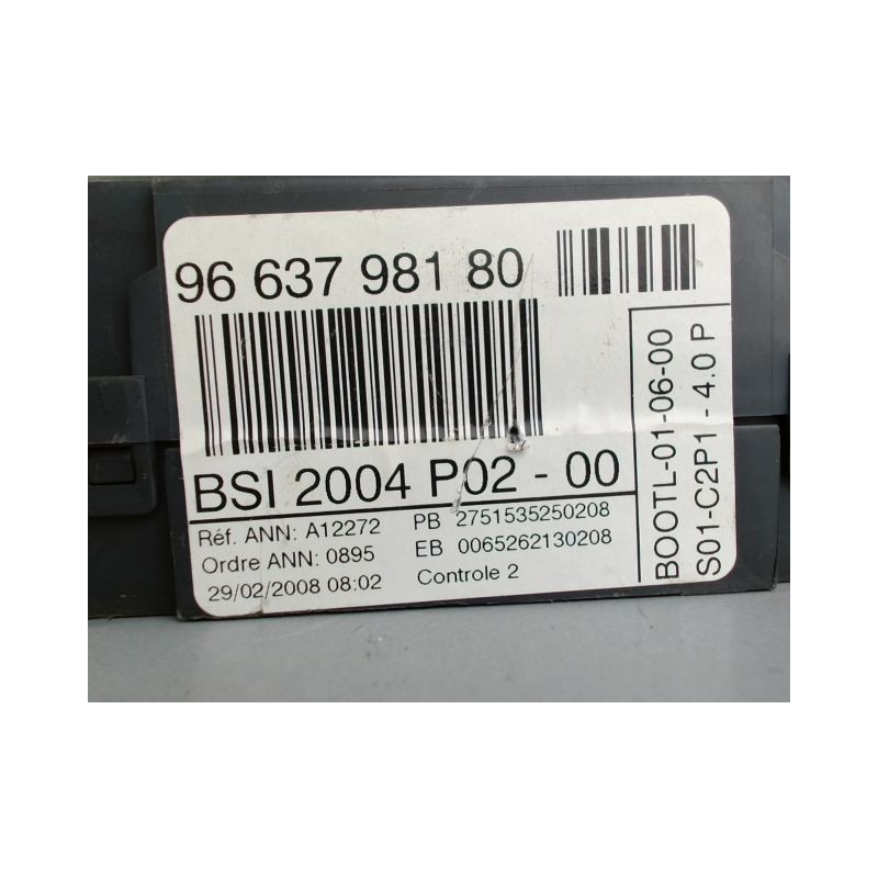 PLATINE FUSIBLE AVANT PEUGEOT 308 1 PHASE 1 GASOIL