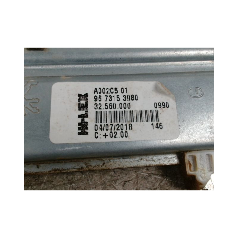 MECANISME LEVE-GLACE ARRIERE GAUCHE PEUGEOT 208