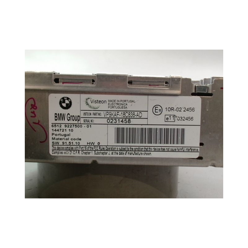AUTORADIO BMW SERIE 1 I Phase 2 (E87) 2007-2011