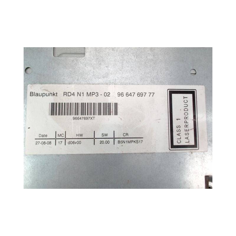 AUTORADIO CITROEN C4 I Phase 2 2008-2010