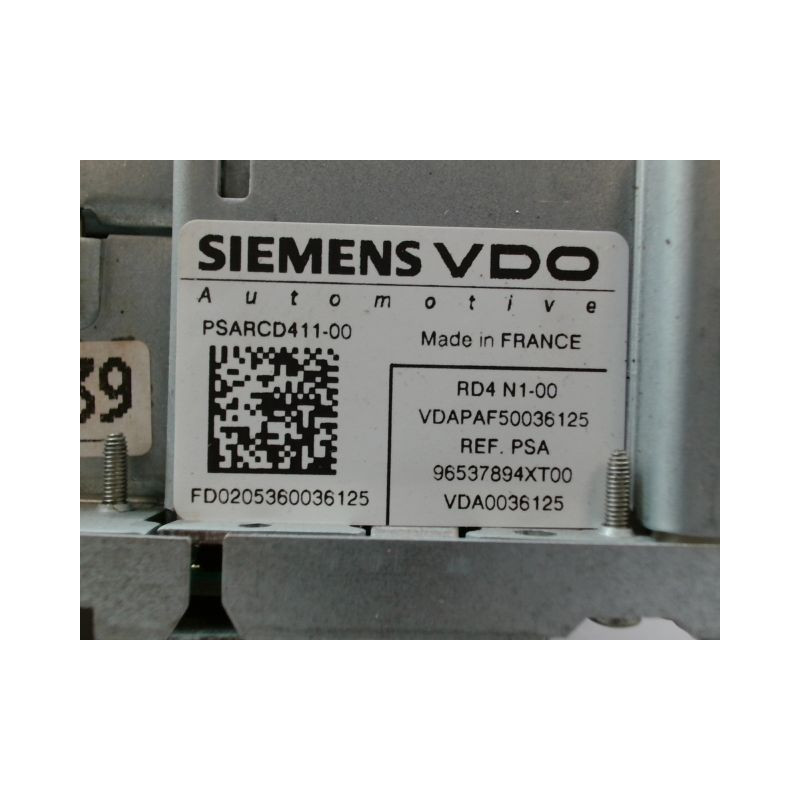 AUTORADIO CITROEN C3 I Phase 2 2005-2010