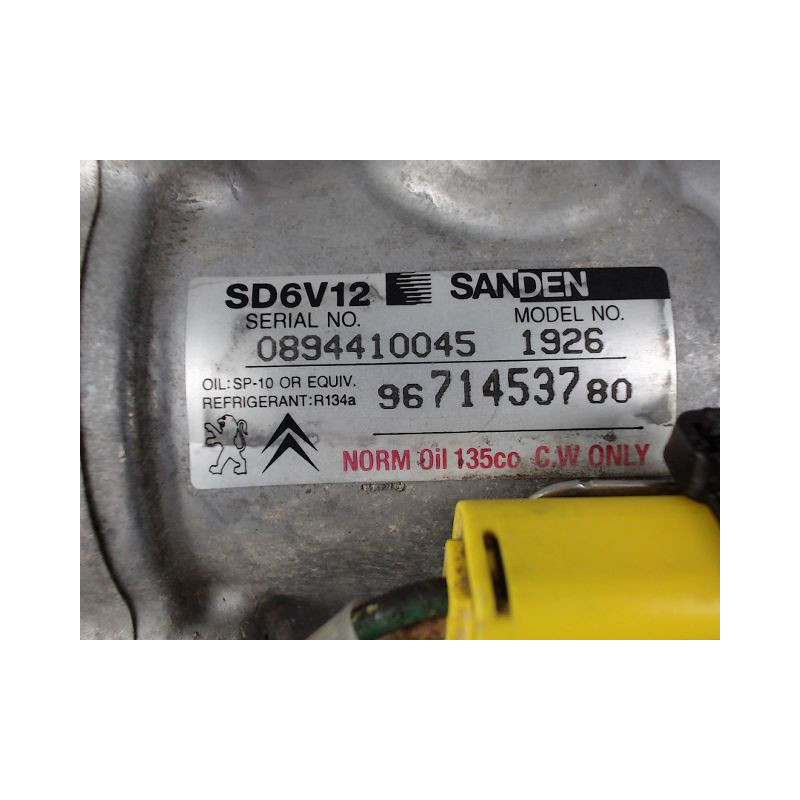 COMPRESSEUR AIR CONDITIONNE PEUGEOT 206