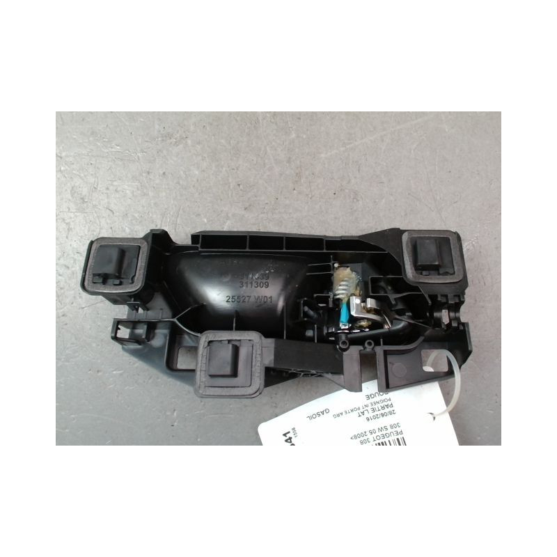 POIGNEE INTERIEURE PORTE ARRIERE GAUCHE PEUGEOT 308 SW 2008-