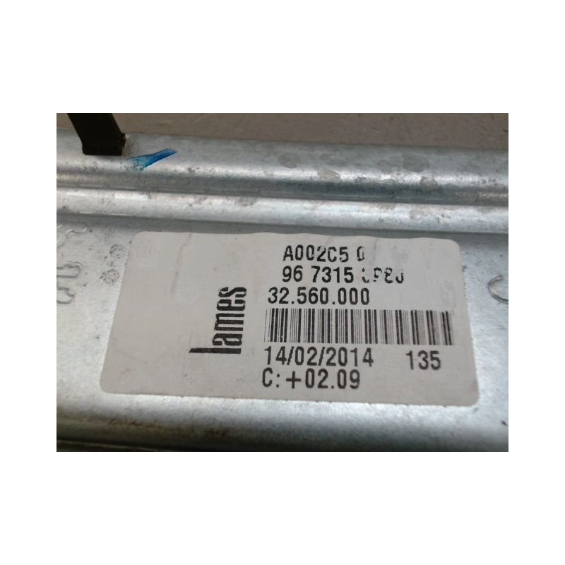 MECANISME LEVE-GLACE ARRIERE GAUCHE PEUGEOT 208