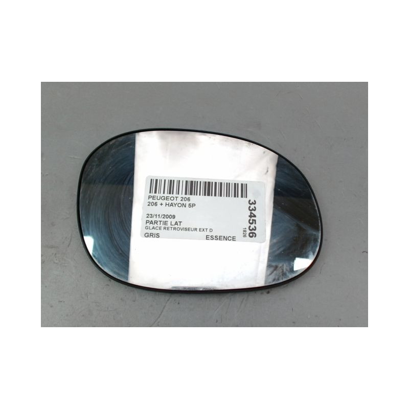 GLACE RETROVISEUR EXT D PEUGEOT 206 + 2009-2013