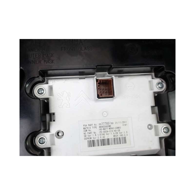 BLOC COMPTEURS PEUGEOT 3008 BREAK I Phase 1 2009-2013