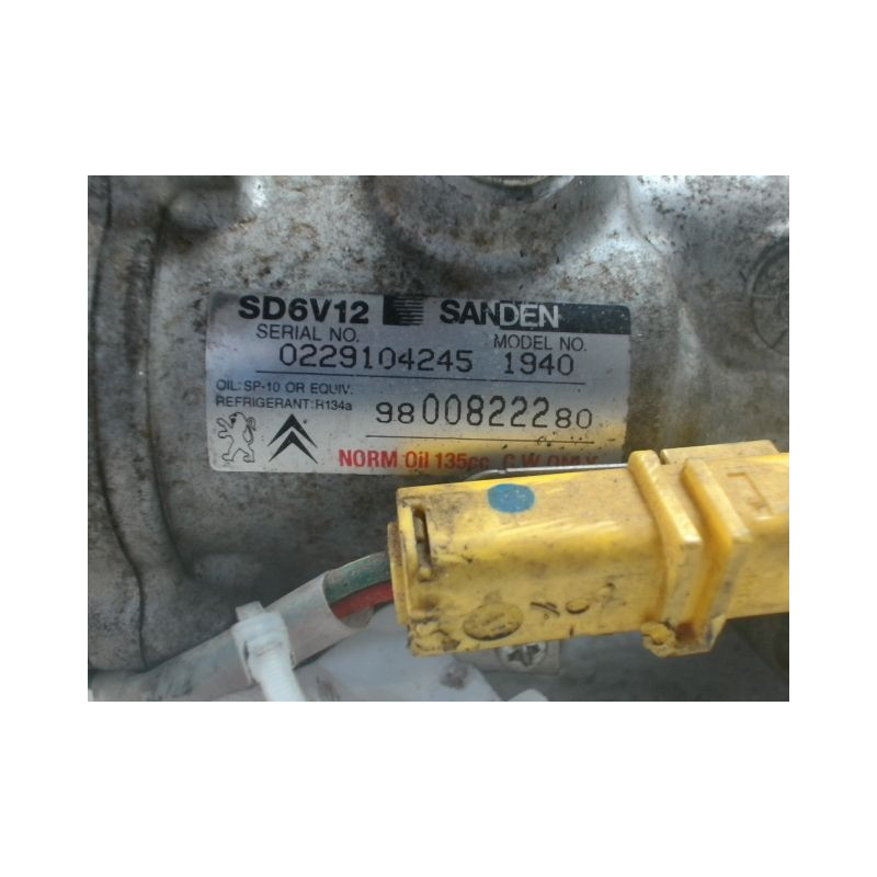 COMPRESSEUR AIR CONDITIONNE PEUGEOT 206+ 2009-