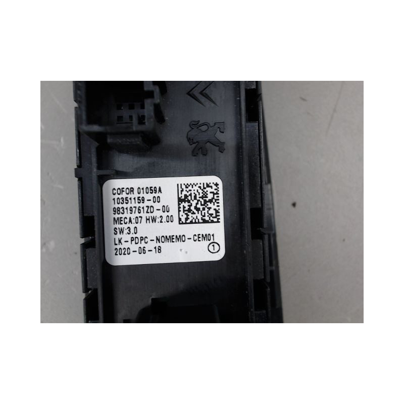 COMMANDE LEVE-GLACE PORTE AVG PEUGEOT 308