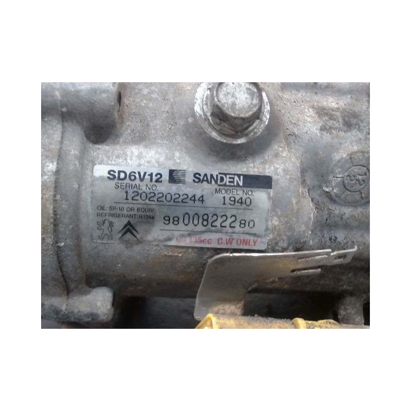 COMPRESSEUR AIR CONDITIONNE PEUGEOT 206