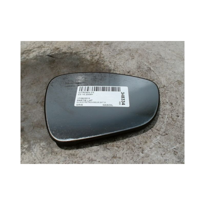 GLACE RETROVISEUR EXT D CITROEN C3 2009-