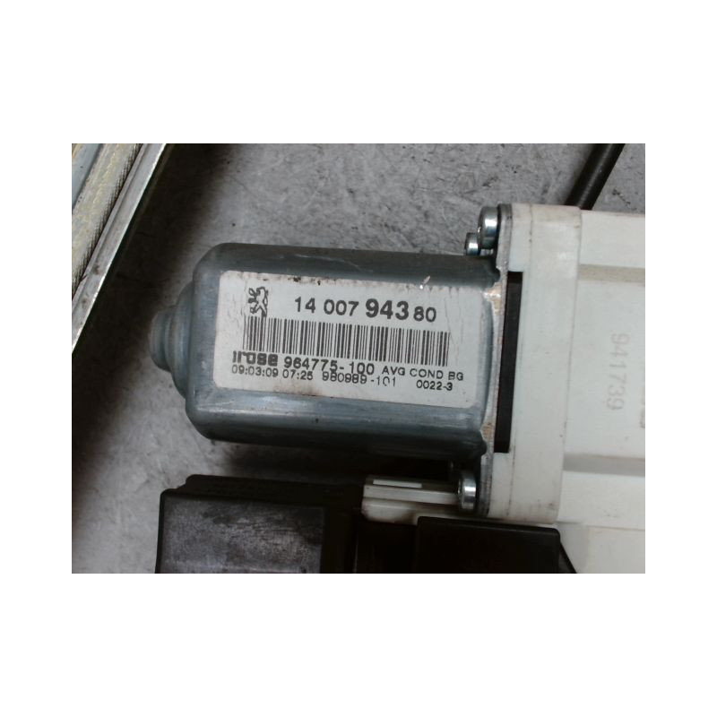 MECANISME+MOTEUR LEVE-GLACE AVANT GAUCHE PEUGEOT 807
