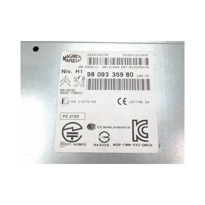 AUTORADIO PEUGEOT 308 SW 2008-
