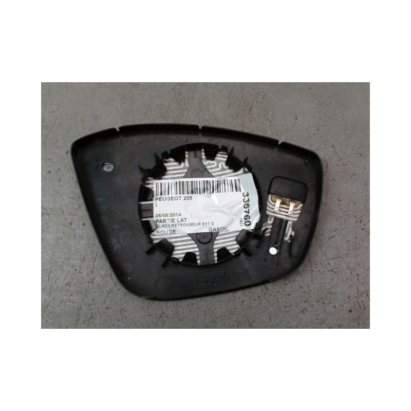 GLACE RETROVISEUR EXT G PEUGEOT 208 Phase 1 2012-...