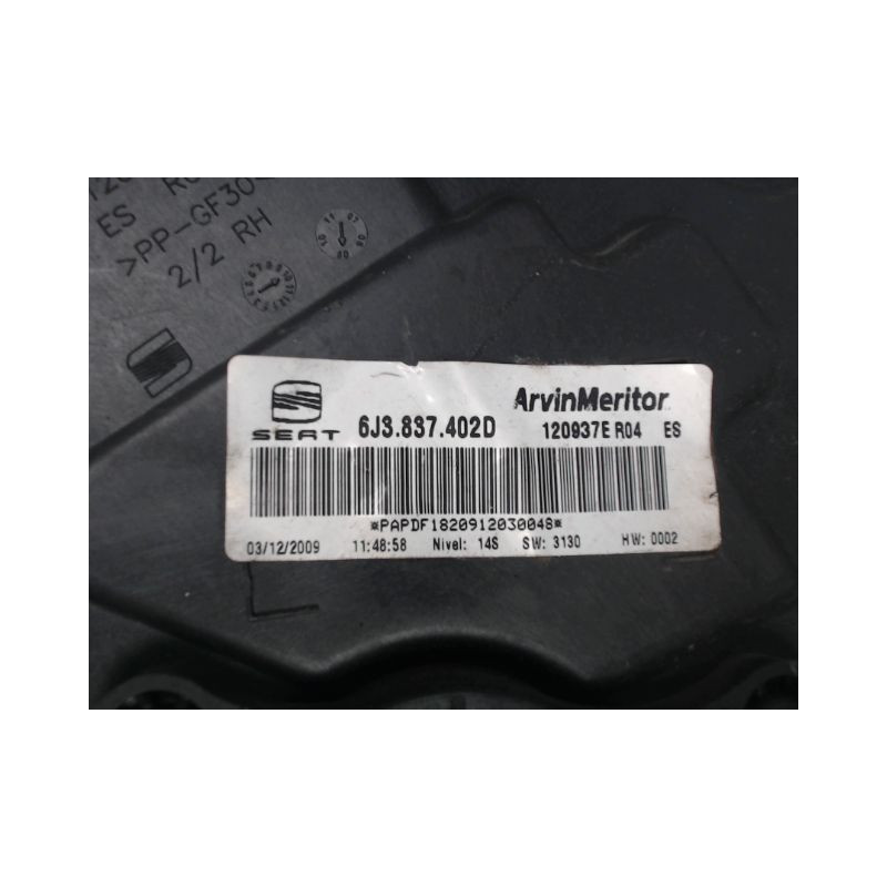 MECANISME+MOTEUR LEVE-GLACE AVANT DROIT SEAT IBIZA