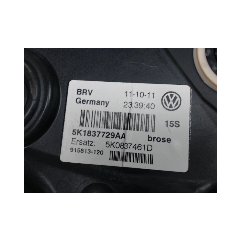 MECANISME+MOTEUR LEVE-GLACE AVANT GAUCHE VOLKSWAGEN GOLF VI 2008-
