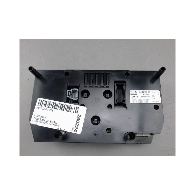 COMMANDE DE CHAUFFAGE PEUGEOT 206