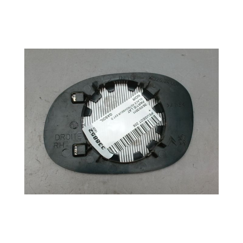 GLACE RETROVISEUR EXT D PEUGEOT 206 + 2009-2013
