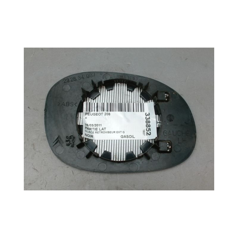 GLACE RETROVISEUR EXT G PEUGEOT 206 + 2009-2013