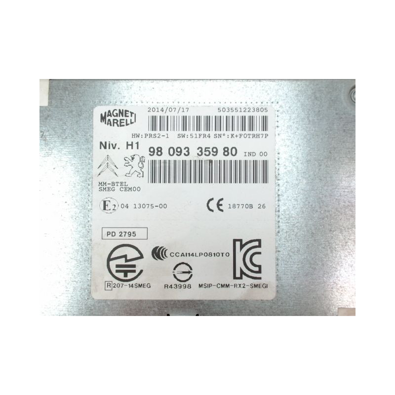AUTORADIO PEUGEOT 308 SW 2008-