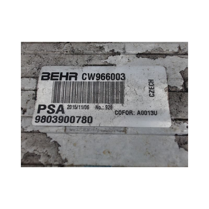 ECHANGEUR AIR PEUGEOT 208