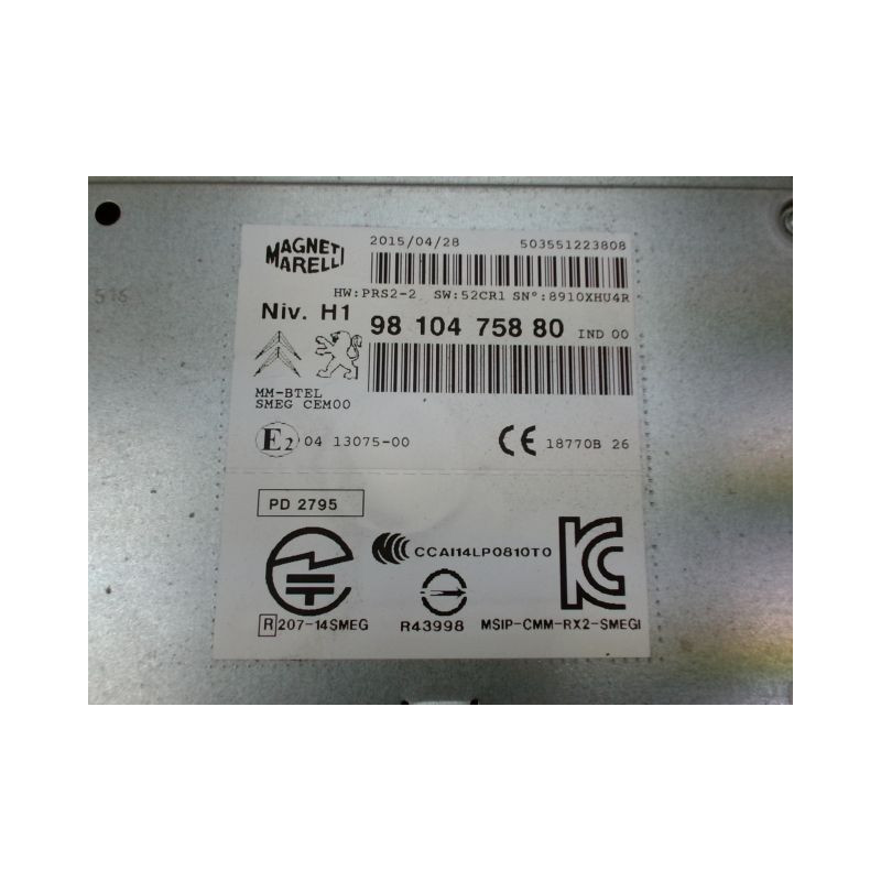 AUTORADIO PEUGEOT 308 SW 2008-