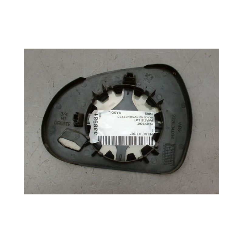GLACE RETROVISEUR EXT D PEUGEOT 207 2006-2013