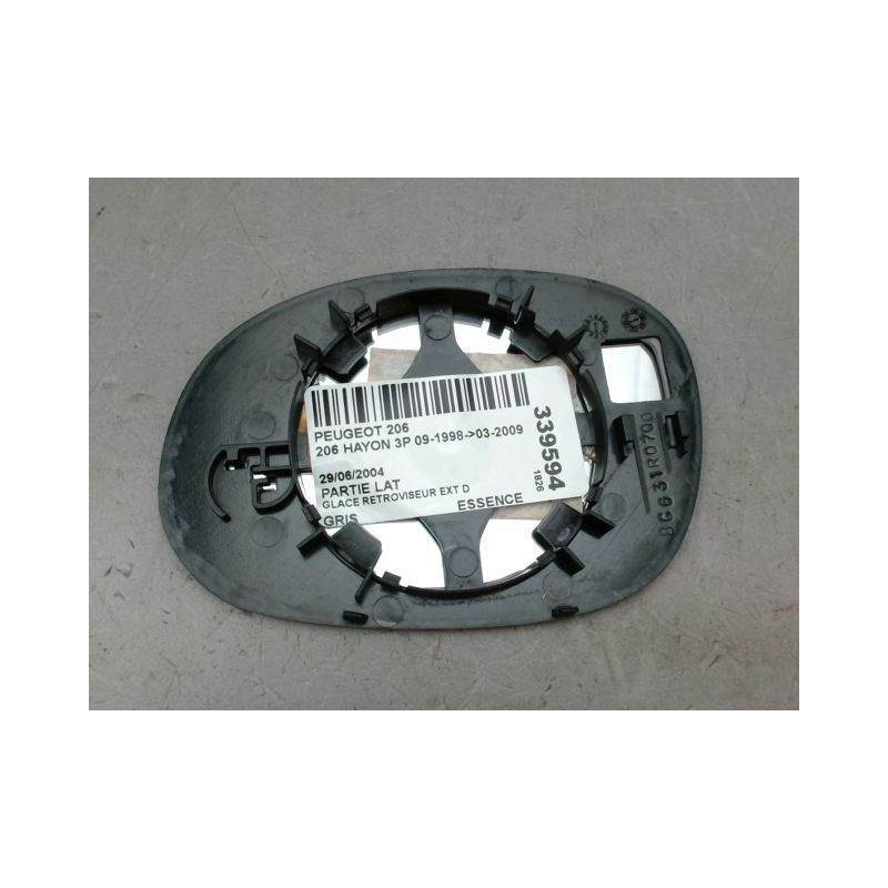 GLACE RETROVISEUR EXT D PEUGEOT 206 1998-2009