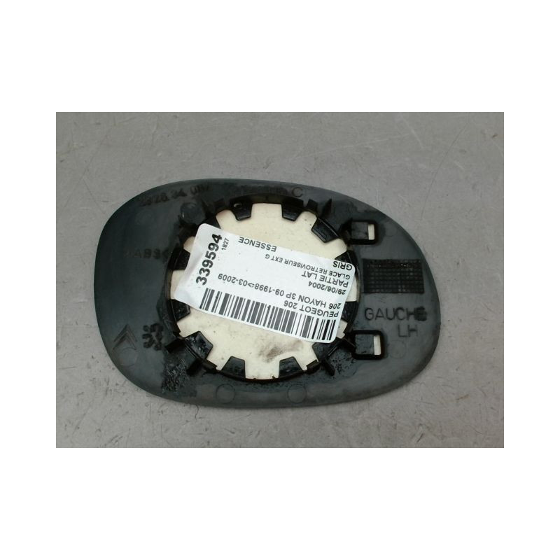 GLACE RETROVISEUR EXT G PEUGEOT 206 1998-2009
