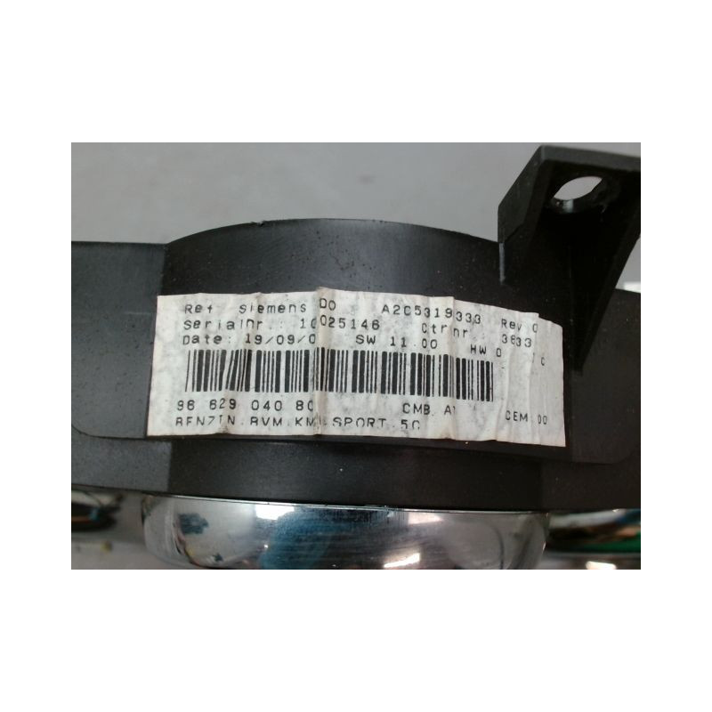 BLOC COMPTEURS PEUGEOT 207 2006-2013