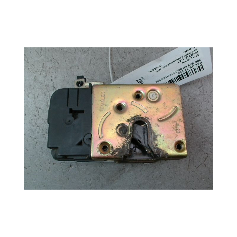 SYSTEME CONDAMNATION AVANT DROIT PEUGEOT 206 SW 2002-2006