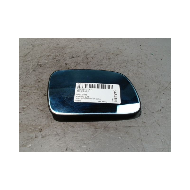 GLACE RETROVISEUR EXT D PEUGEOT 407 COUPE