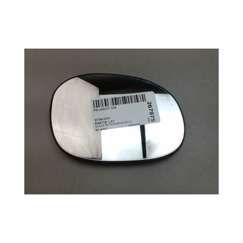 GLACE RETROVISEUR EXT D PEUGEOT 206