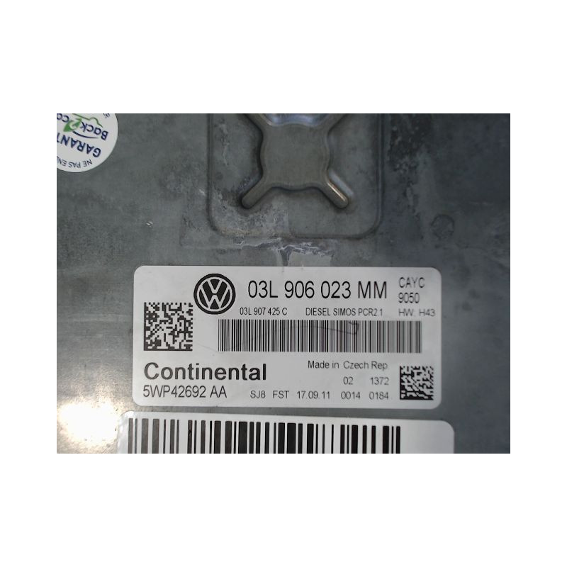 CALCULATEUR MOTEUR VOLKSWAGEN GOLF