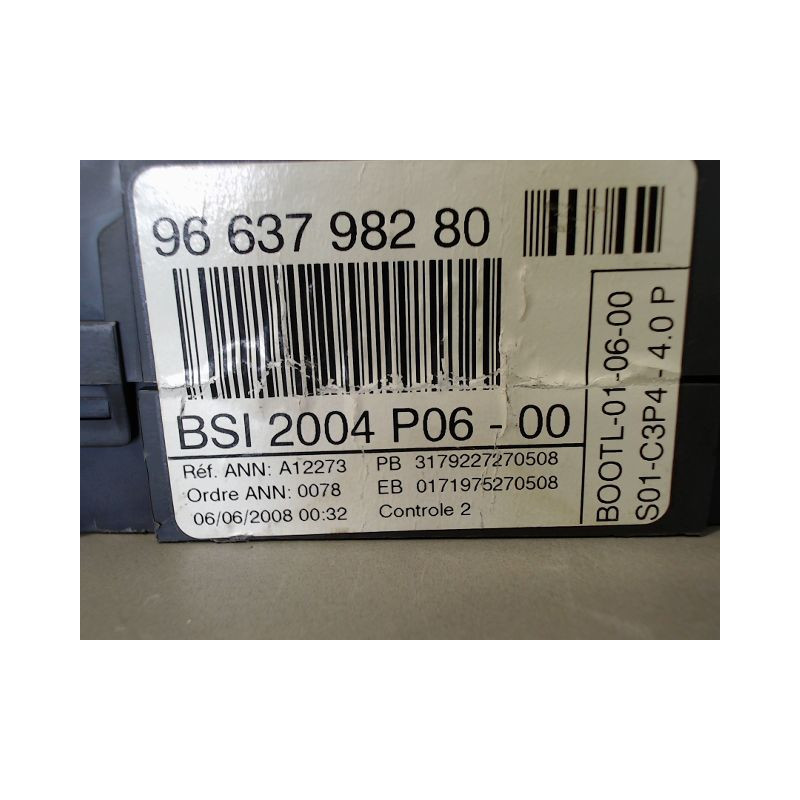 BOITIER GESTION HABITACLE PEUGEOT 207