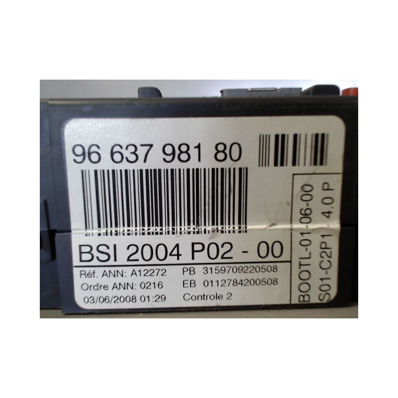 BOITIER GESTION HABITACLE PEUGEOT 308